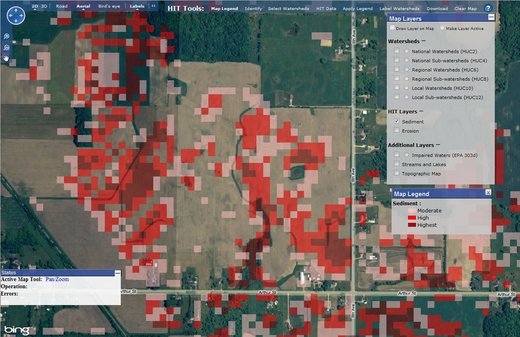 Example of a HIT Model output for sediment